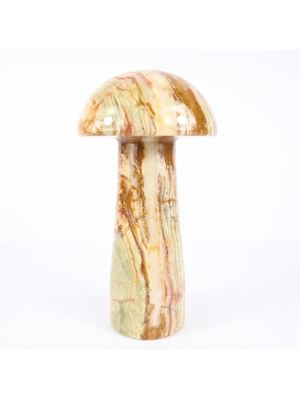 Onyx Mushroom 6"H Carving Crystal 1.74lbs Display Decor 10164